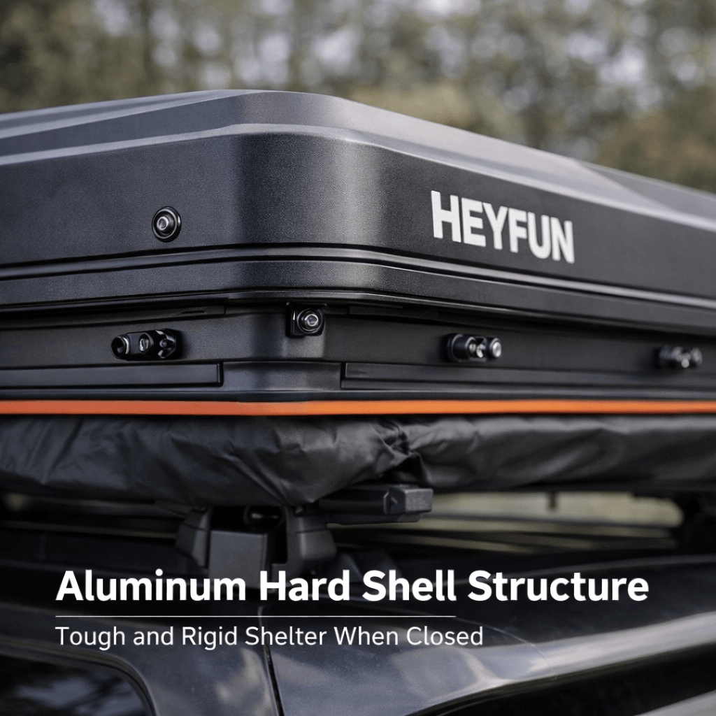 HEYFUN Rooftop Tent - Aluminum Hard Shell Structure