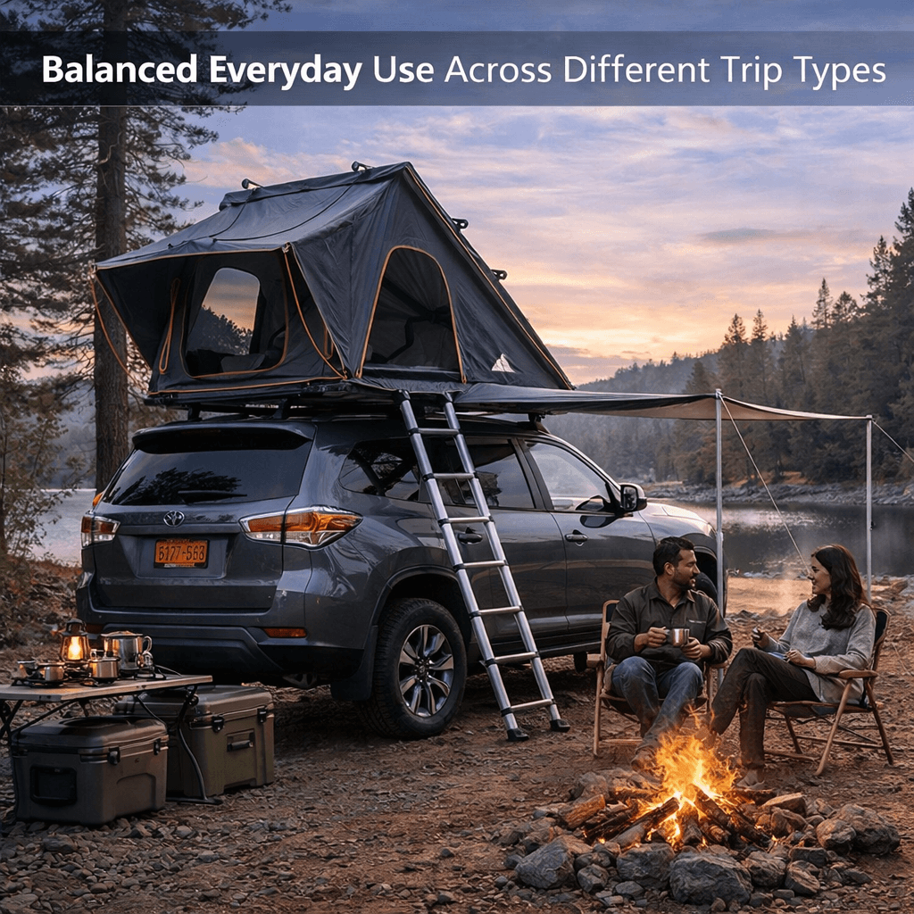 HEYFUN Rooftop Tent - Balanced Everyday Use Across Different Trip Types