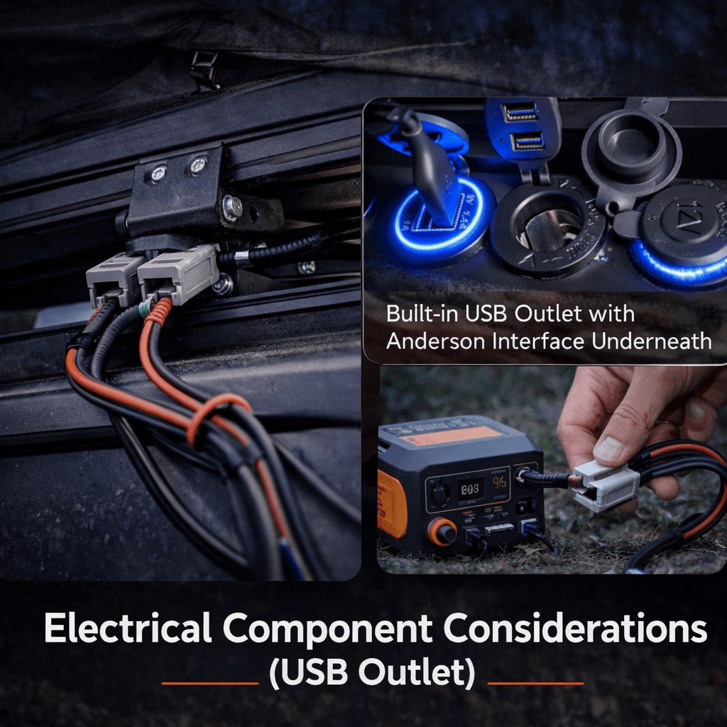 HEYFUN Rooftop Tent - Electrical Component Considerations (USB Outlet)