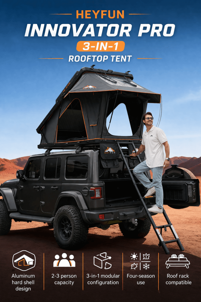 HEYFUN Innovator Pro 3-in-1 Rooftop Tent