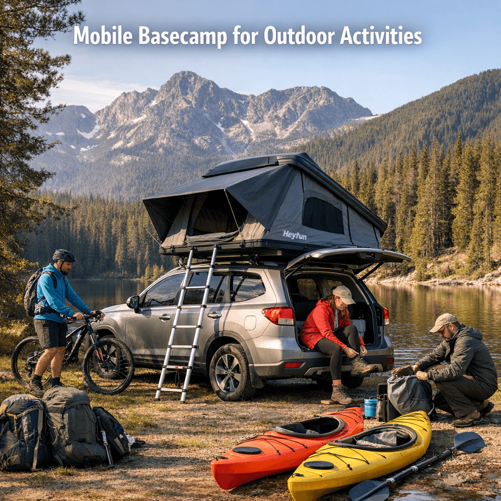 HEYFUN Rooftop Tent - Mobile Basecamp for Outdoor 