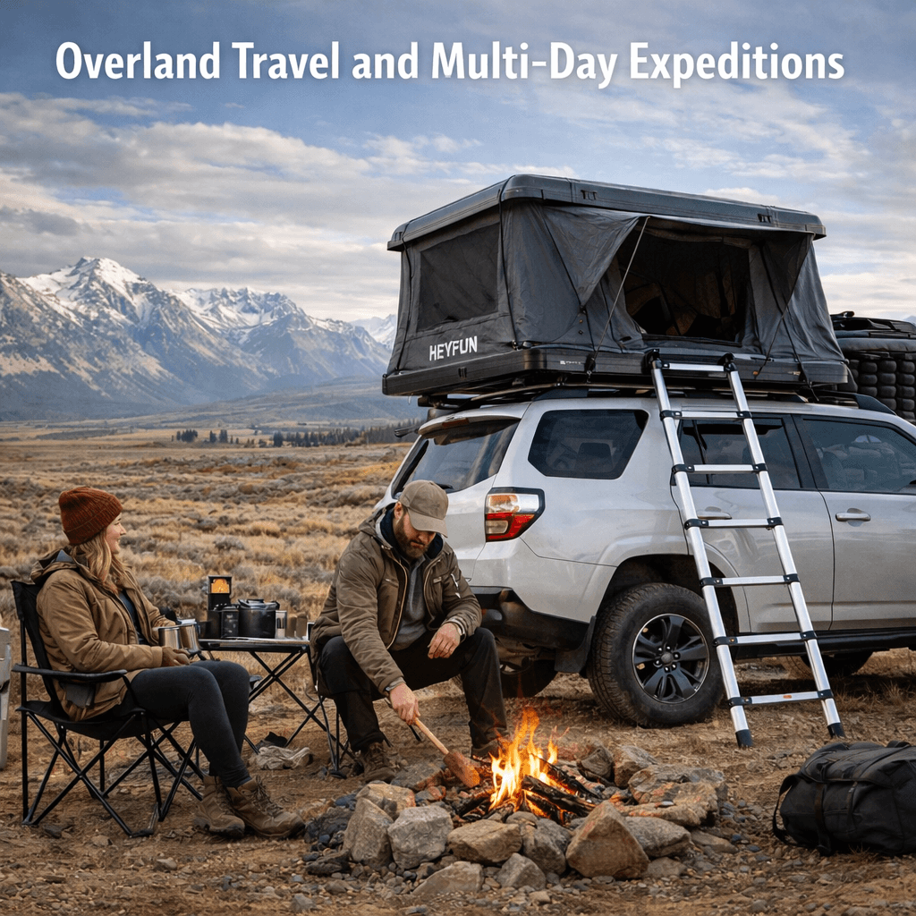 HEYFUN Rooftop Tent - Overland Travel and Multi-Day Expeditions